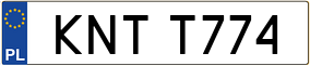 Trailer License Plate